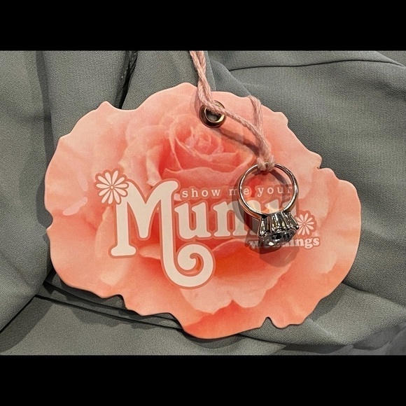 NWT Show Me Your MuMu Green Heather Halter Dress with Slit Sz XS - Picture 9 of 10